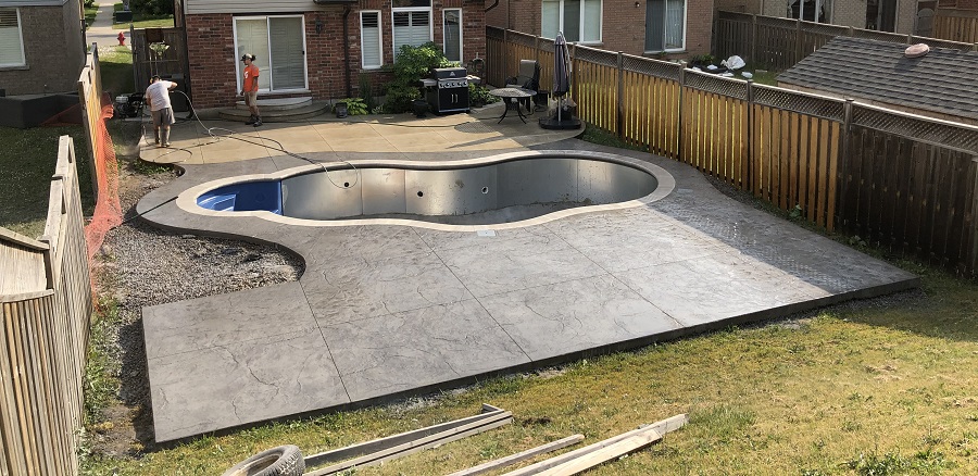 Pattern Concrete Pool Deck